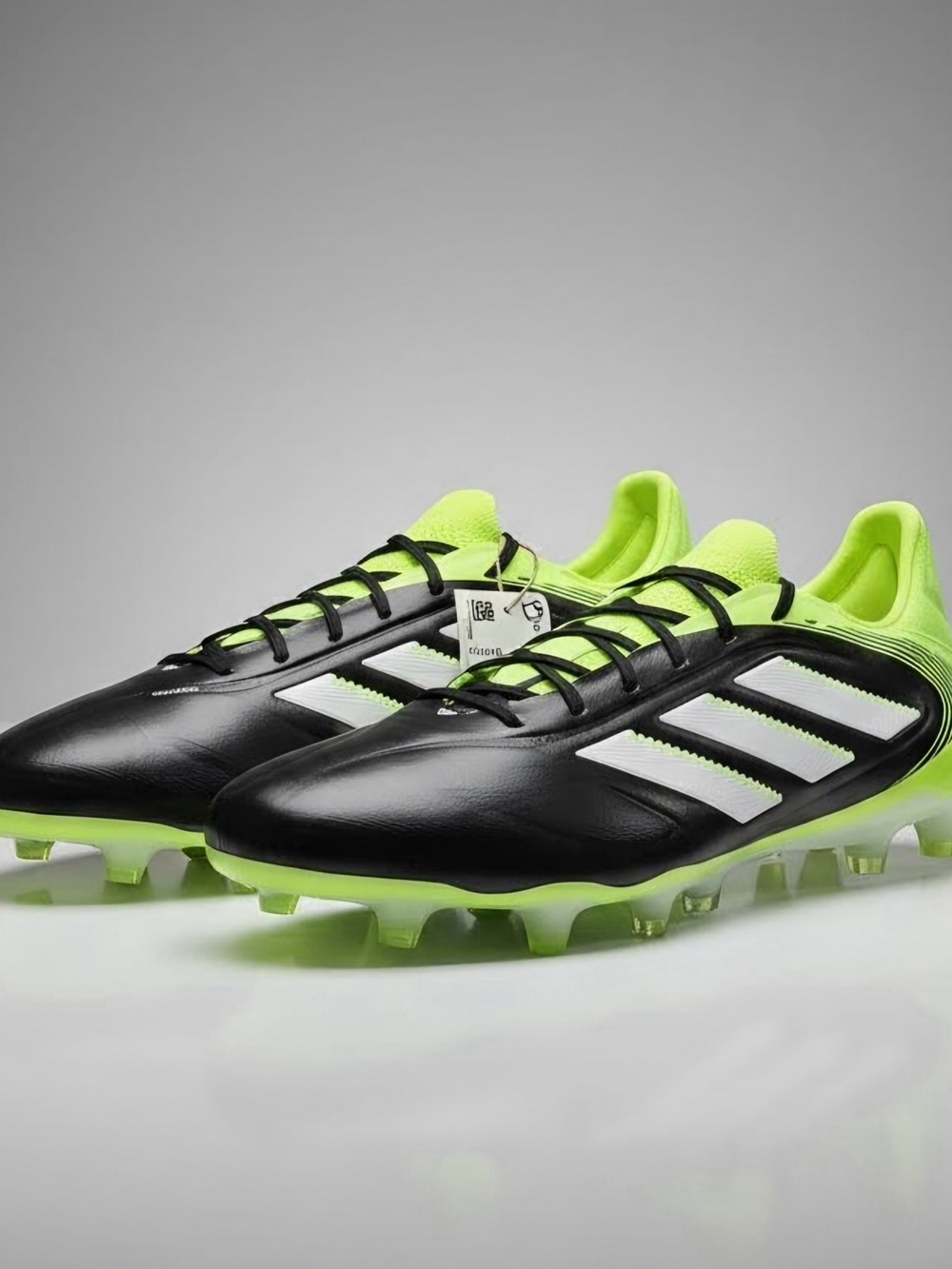 Adidas Copa Pure 3 Elite FG Black Lucid Lemon Size 12 Fusionskin Leather JH6304